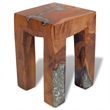 vidaXL Solid Teak Wood Stool in Multi-Color