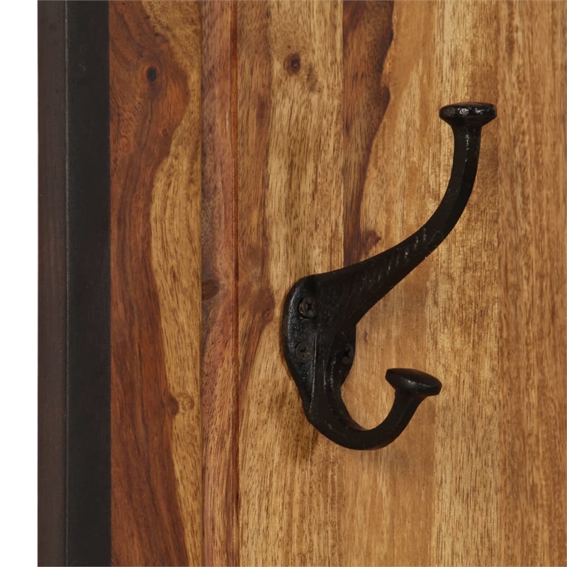 vidaXL Acacia Wood Coat Rack with Natural Grain Patterns in Brown