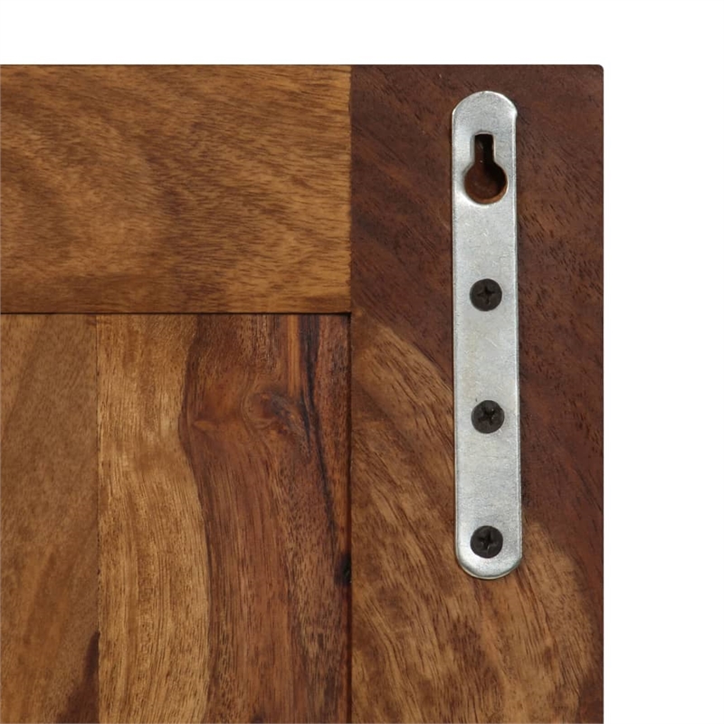 vidaXL Acacia Wood Coat Rack with Natural Grain Patterns in Brown