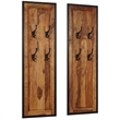 vidaXL Acacia Wood Coat Rack with Natural Grain Patterns in Brown