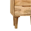 vidaXL Natural Mango Wood Bedside Cabinet in Brown