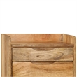 vidaXL Natural Mango Wood Bedside Cabinet in Brown