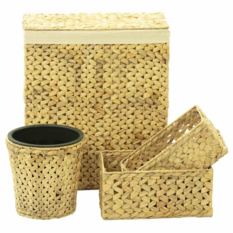 vidaXL Bathroom Set in Natural and Cream