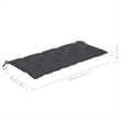 vidaXL Solid Teak Wood Medium Garden Bench in Anthracite