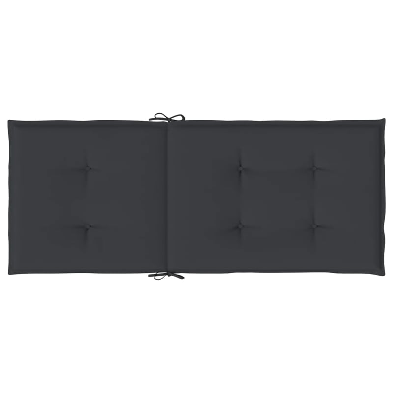 vidaXL Highback Chair Cushion in Black (Set of 6)
