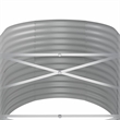 vidaXL Large Powder-Coated Steel Raised Garden Bed in Gray