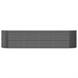 vidaXL Large Powder-Coated Steel Raised Garden Bed in Anthracite
