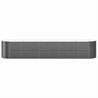 vidaXL Large Powder-Coated Steel Raised Garden Bed in Anthracite