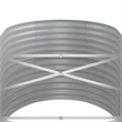 vidaXL Large Powder-Coated Steel Raised Garden Bed in Anthracite