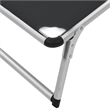 vidaXL Foldable Sun Lounger in Black