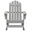 vidaXL Hardwood Standard Durable Garden Rocking Chair in Gray
