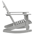 vidaXL Hardwood Standard Durable Garden Rocking Chair in Gray