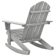 vidaXL Hardwood Standard Durable Garden Rocking Chair in Gray