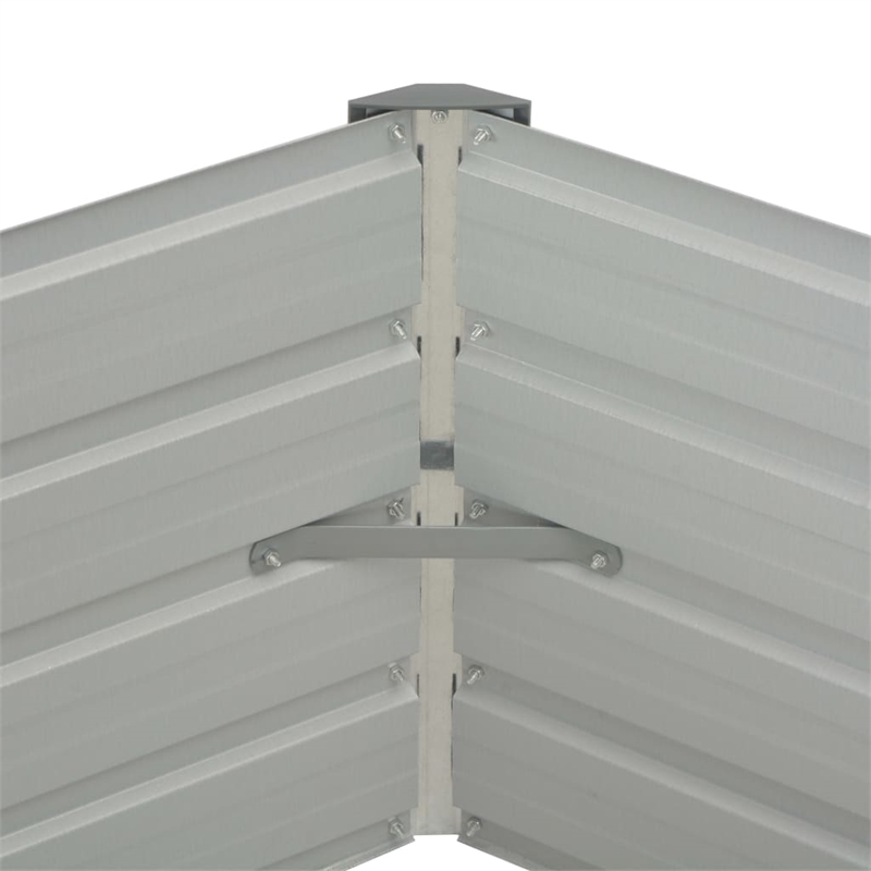 vidaXL Galvanized Steel Garden Planter in Anthracite