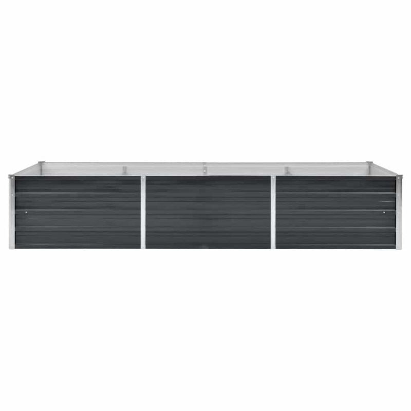 vidaXL Galvanized Steel Raised Garden Bed in Anthracite