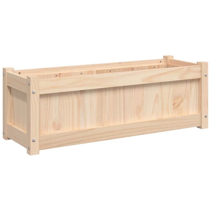 vidaXL Large Wood Garden Planter in Natural