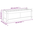 vidaXL Large Wood Garden Planter in Natural
