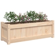 vidaXL Large Wood Garden Planter in Natural