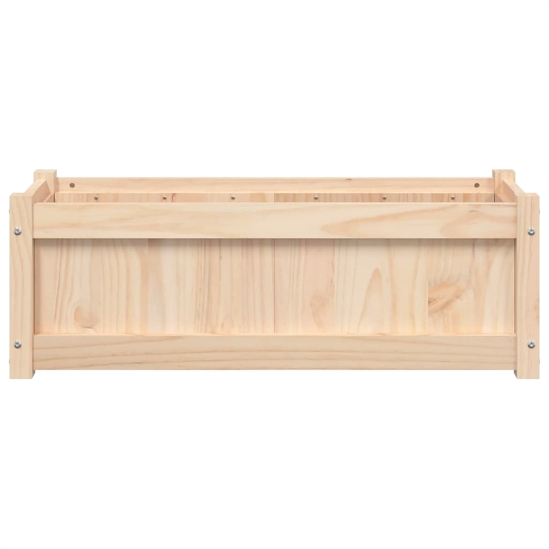 vidaXL Large Wood Garden Planter in Natural