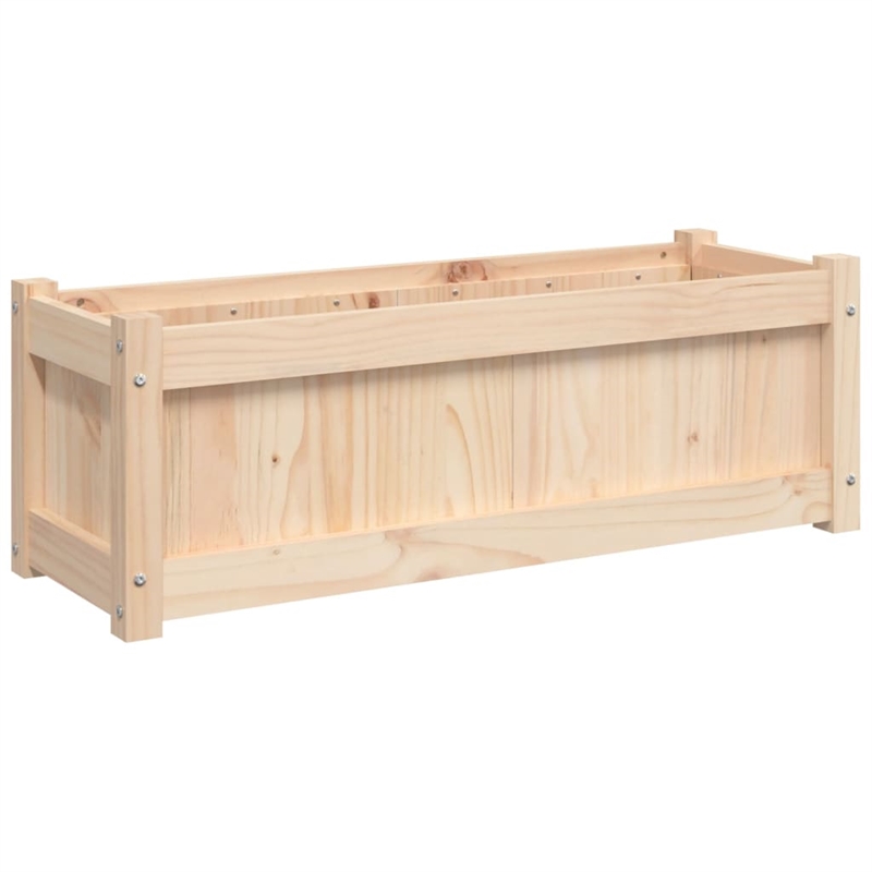vidaXL Large Wood Garden Planter in Natural