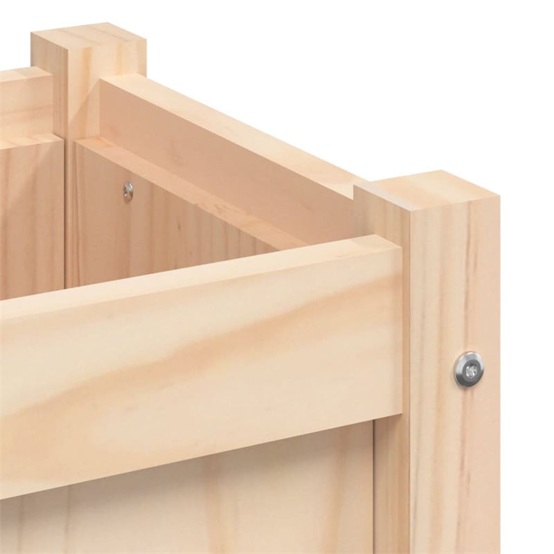vidaXL Large Wood Garden Planter in Natural