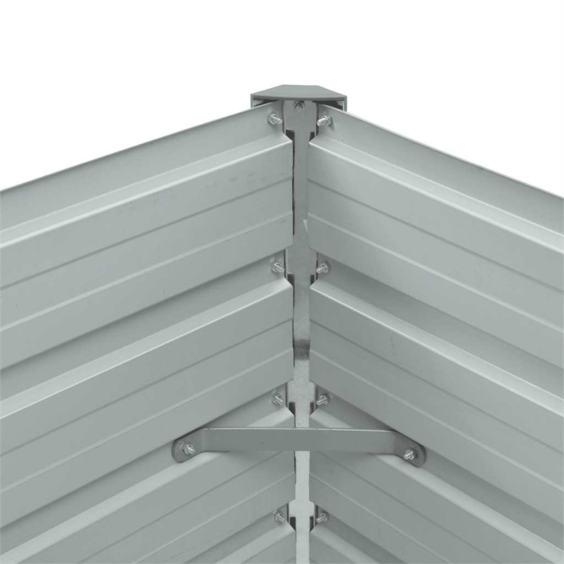 vidaXL Galvanized Steel Raised Garden Bed in Anthracite