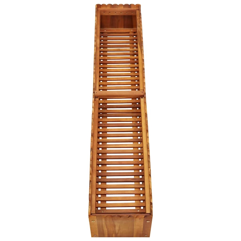 vidaXL Medium Solid Acacia Wood Raised Garden Bed in Natural