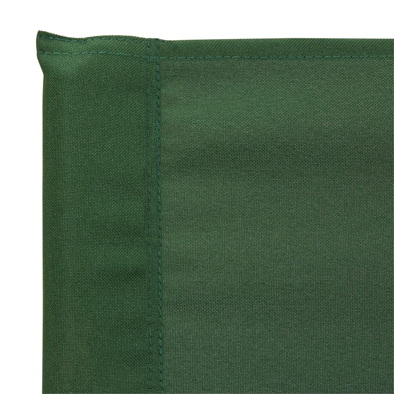 vidaXL Solid Acacia Wood and Polyester Chair in Natural Wood and Green