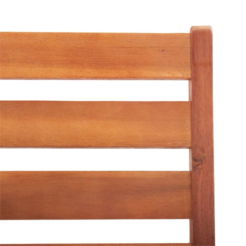 vidaXL Solid Acacia Wood Standard Outdoor Chair in Natural Wood (Set of 2)