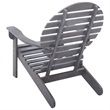 vidaXL Solid Acacia Wood Garden Chair in Gray