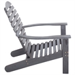vidaXL Solid Acacia Wood Garden Chair in Gray