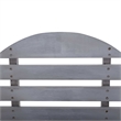 vidaXL Solid Acacia Wood Garden Chair in Gray