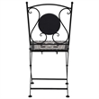 vidaXL Powder-Coated Steel Garden Chair in Gray (Set of 2)