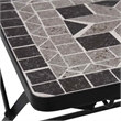 vidaXL Powder-Coated Steel Garden Chair in Gray (Set of 2)