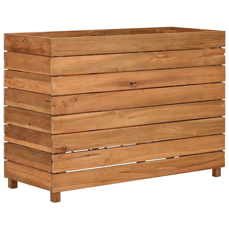 vidaXL Large Wood Raised Garden Bed in Natural/Brown