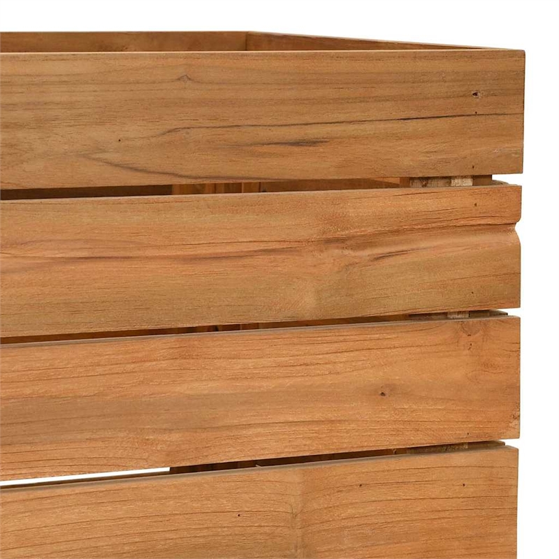 vidaXL Large Wood Raised Garden Bed in Natural/Brown