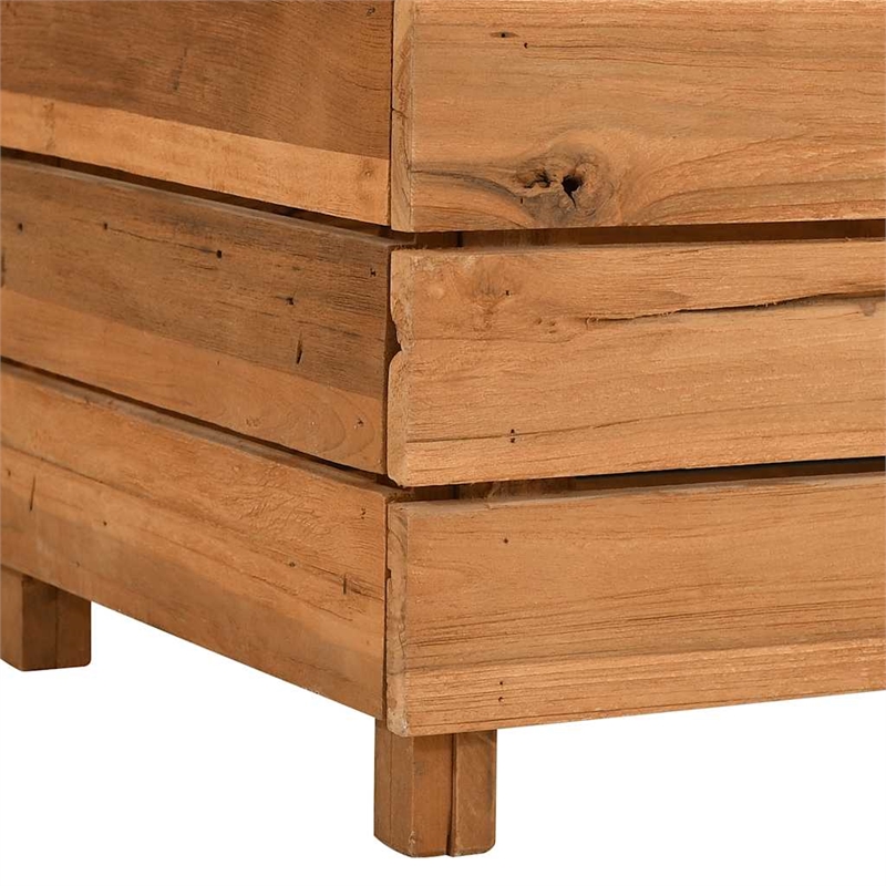 vidaXL Large Wood Raised Garden Bed in Natural/Brown