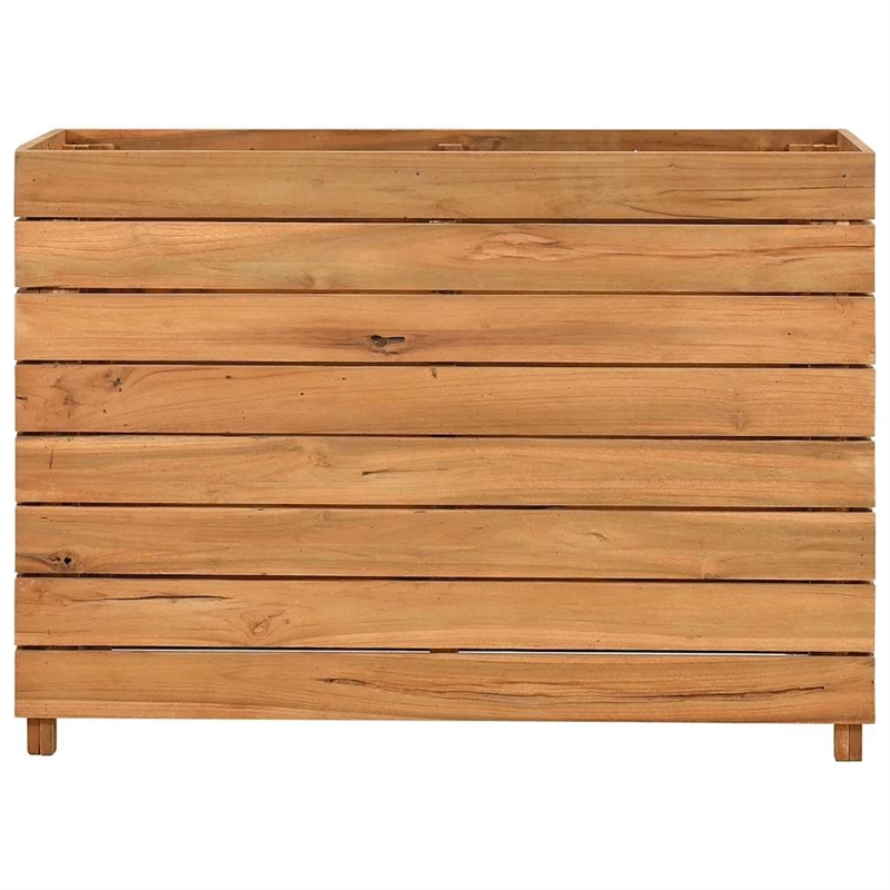 vidaXL Large Wood Raised Garden Bed in Natural/Brown