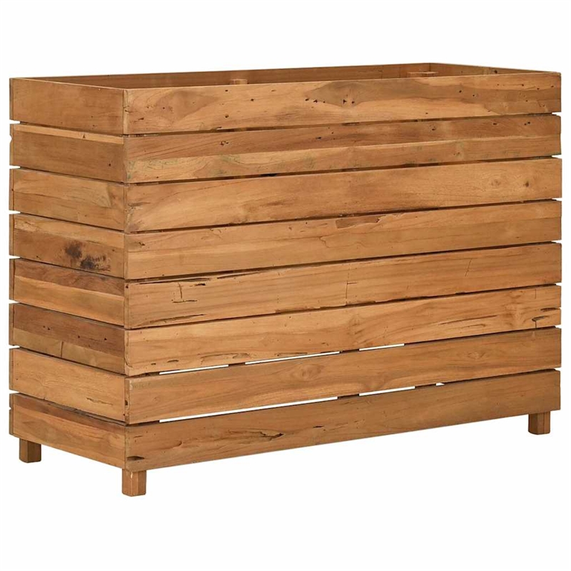 vidaXL Large Wood Raised Garden Bed in Natural/Brown