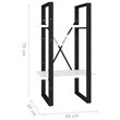 vidaXL Engineered Wood Medium Book Cabinet in White