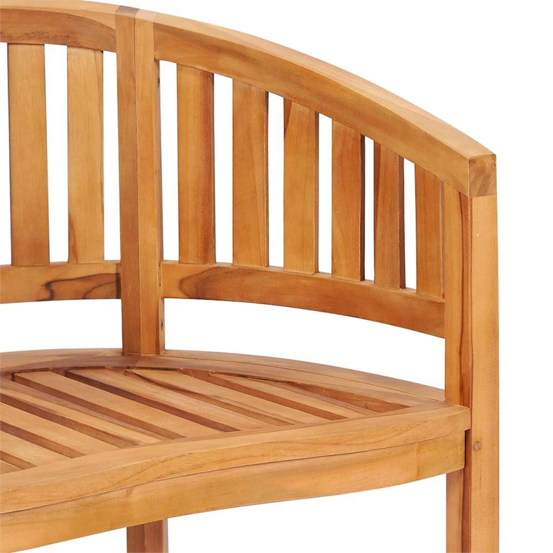 vidaXL Solid Teak Wood Medium Durable Garden Chair in Natural Teak