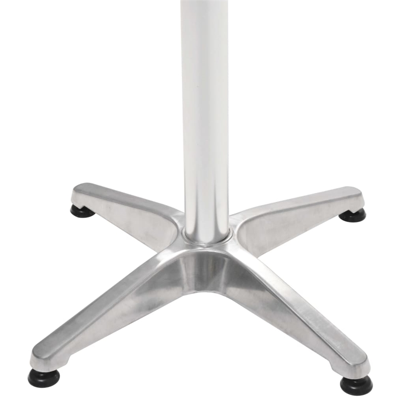 vidaXL Aluminum Garden Table in Silver