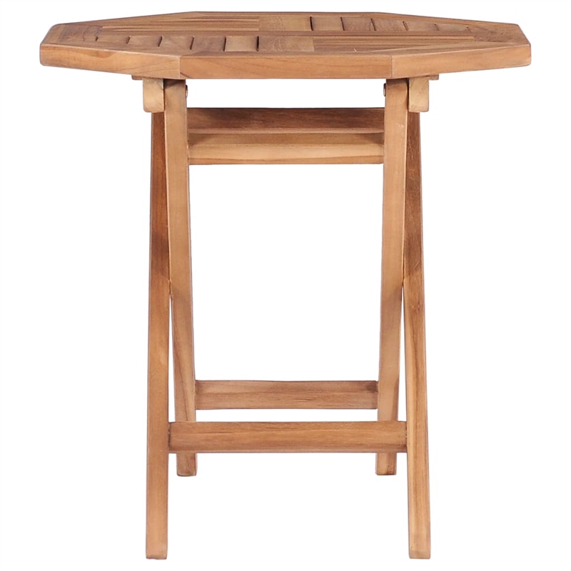 vidaXL Small Teak Wood Outdoor Table in Natural