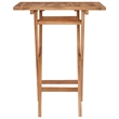 vidaXL Small Teak Wood Garden Table in Natural