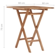 vidaXL Small Teak Wood Garden Table in Natural