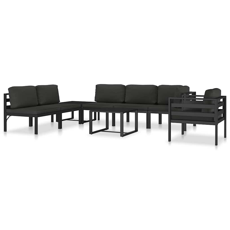 vidaXL Aluminum Outdoor Table in Anthracite