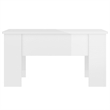 vidaXL Engineered wood Medium Coffee Table in High Gloss White