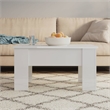 vidaXL Engineered wood Medium Coffee Table in High Gloss White