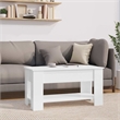 vidaXL Engineered wood Medium Coffee Table in High Gloss White