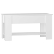 vidaXL Engineered wood Medium Coffee Table in High Gloss White